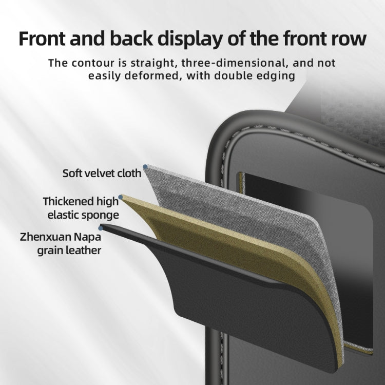3054 Napa Texture Leather Car Center Console Storage Bag