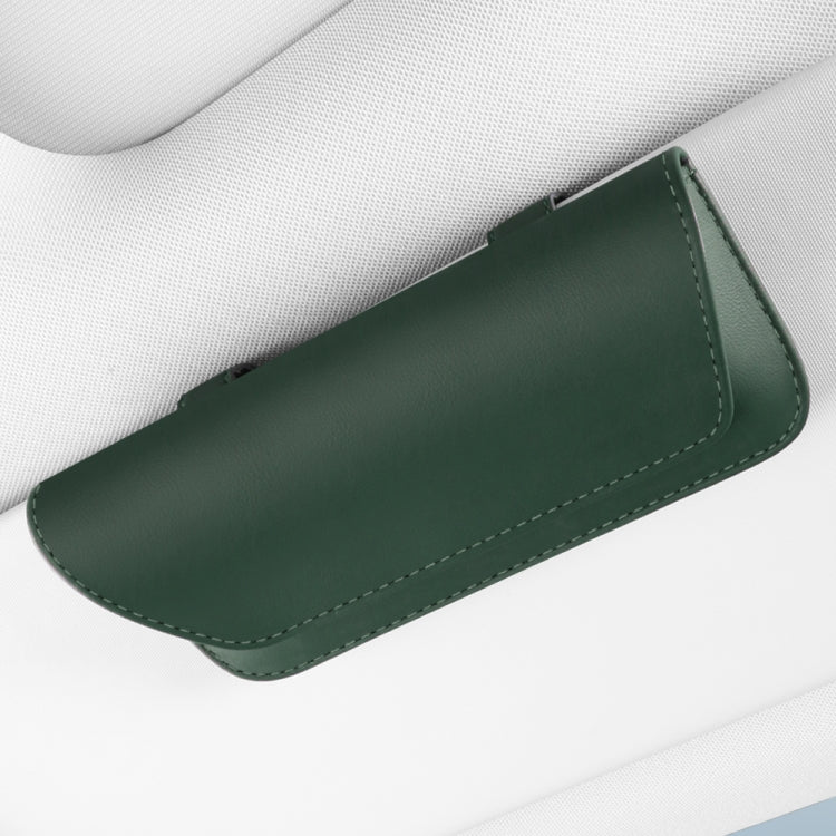 3064 Napa Texture Leather Car Glasses Storage Bag