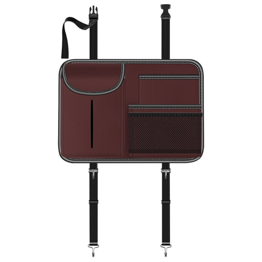 3087 Napa Texture Leather Car Seat Back Storage Bag