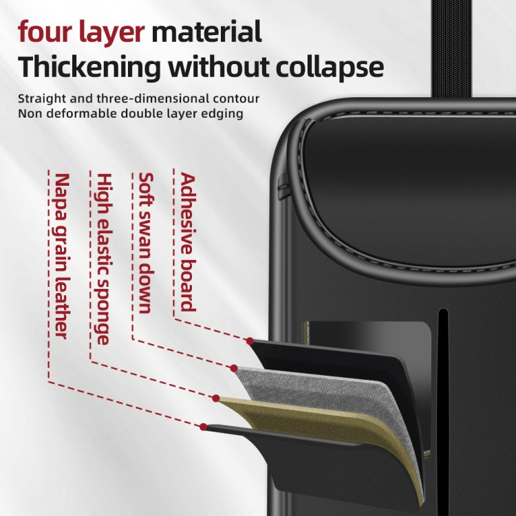 3087 Napa Texture Leather Car Seat Back Storage Bag