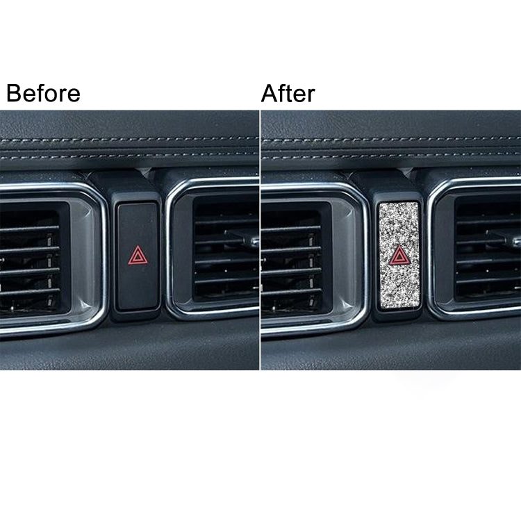 For Mazda CX-5 2017-2018 Car Warning Light Diamond Decorative Sticker,Left and Right Drive Universal