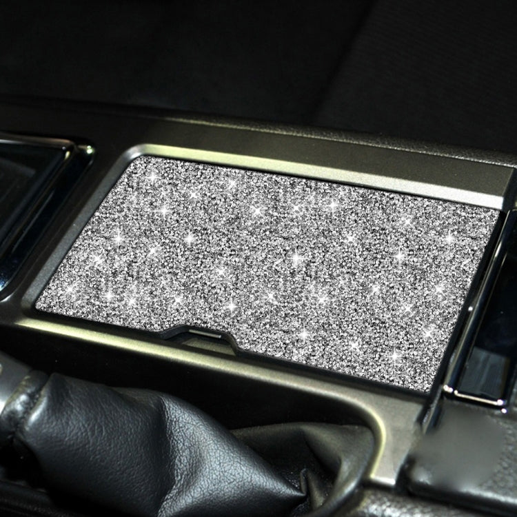 Car Water Cup Storage Box Panel Diamond Decoration Sticker, Left Hand Drive