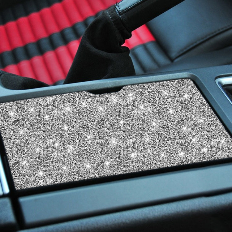 Car Water Cup Storage Box Panel Diamond Decoration Sticker, Left Hand Drive
