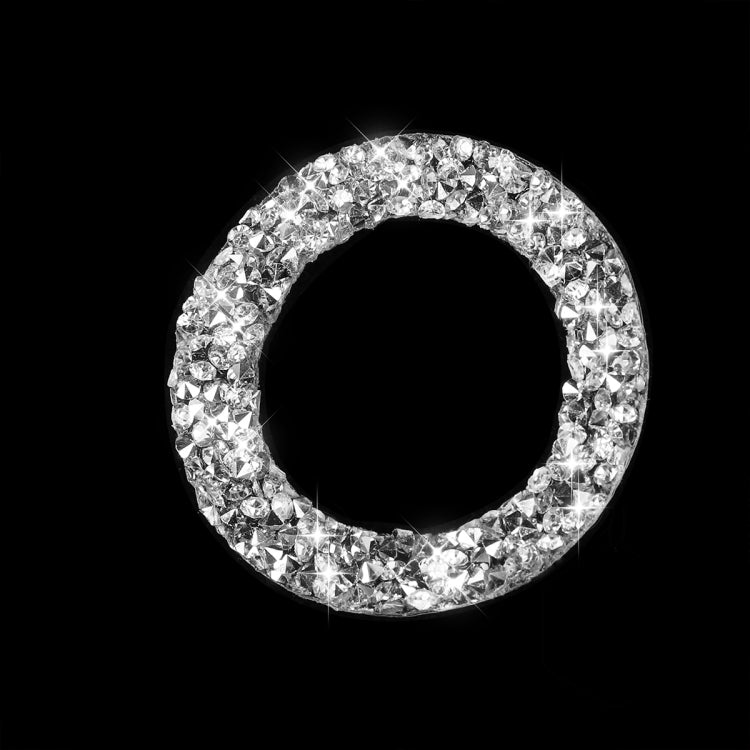 Car Ignition Switch Keyhole Diamond Decoration Sticker, Left Hand Drive
