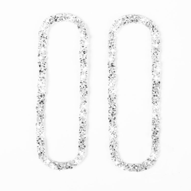 Car Left and Right Air Outlet Diamond Decoration Sticker, Left Hand Drive