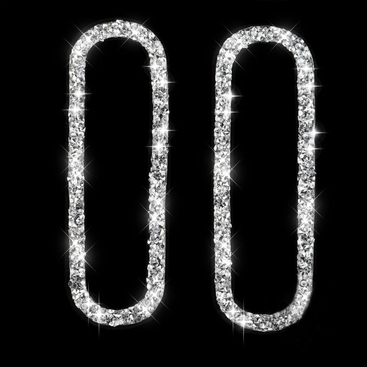 Car Left and Right Air Outlet Diamond Decoration Sticker, Left Hand Drive