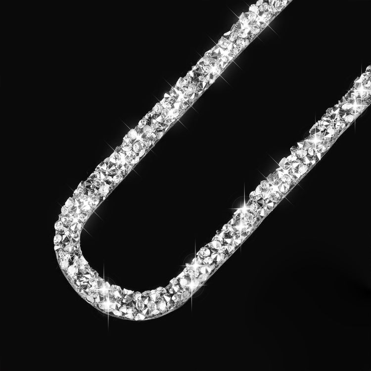 Car Left and Right Air Outlet Diamond Decoration Sticker, Left Hand Drive