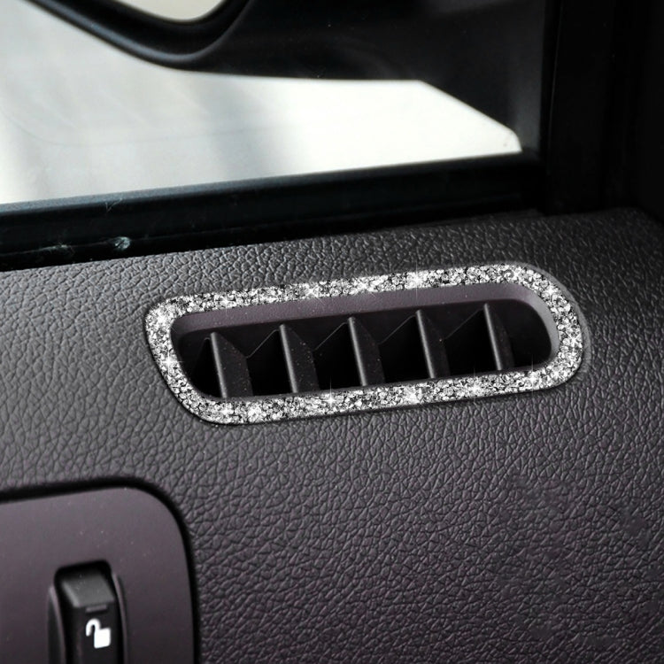Car Left and Right Air Outlet Diamond Decoration Sticker, Left Hand Drive