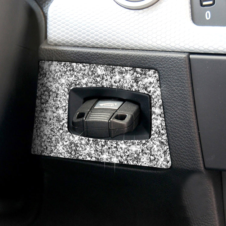 For BMW 3 Series E90 2005-2012 Car Ignition Switch Frame Diamond Decorative Sticker, Left Drive