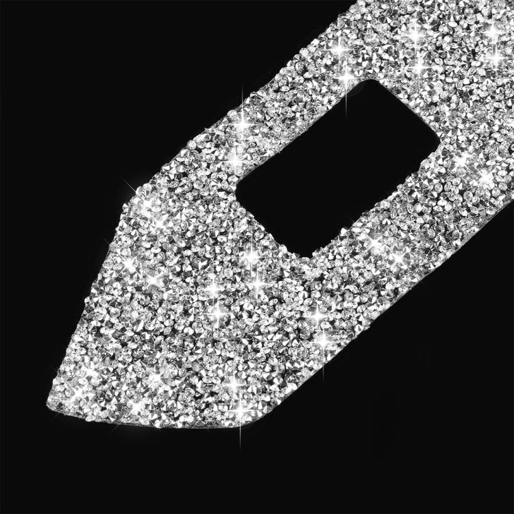 3pcs Car Window Glass Lifter Panel Diamond Decoration Sticker, Left Hand Drive