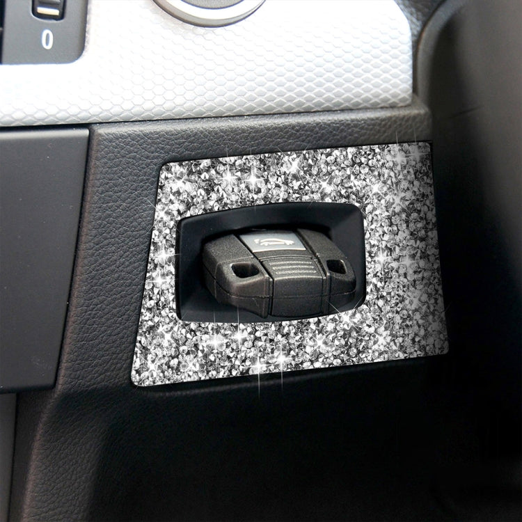 For BMW 3 Series E90 2005-2012 Car Ignition Switch Frame Diamond Decorative Sticker, Right Drive
