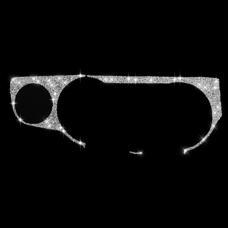 3pcs Car Left Air Outlet Dashboard Diamond Decoration Sticker, Left Hand Drive