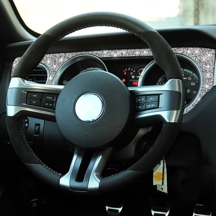 3pcs Car Left Air Outlet Dashboard Diamond Decoration Sticker, Left Hand Drive
