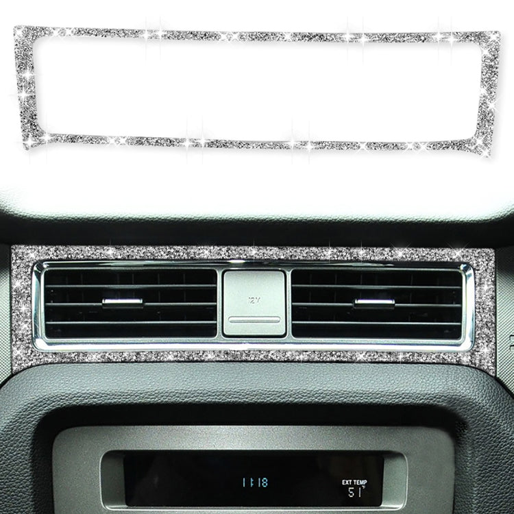 Car Middle Air Outlet Diamond Decoration Sticker, Left Hand Drive