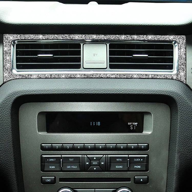 Car Middle Air Outlet Diamond Decoration Sticker, Left Hand Drive