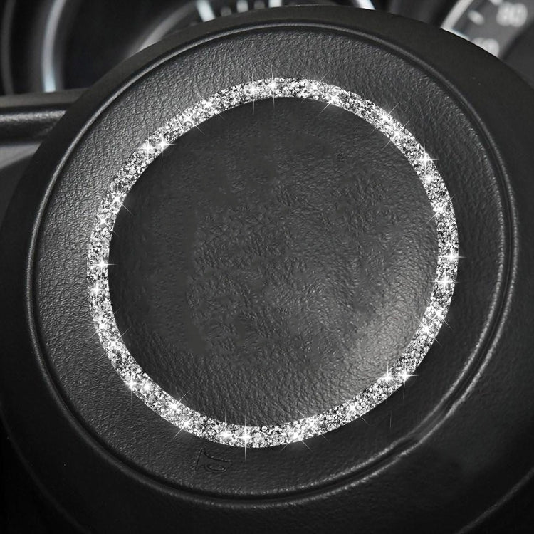 For Mazda CX-5/CX-4 Car Steering Wheel Diamond Decorative Sticker,Left and Right Drive Universal