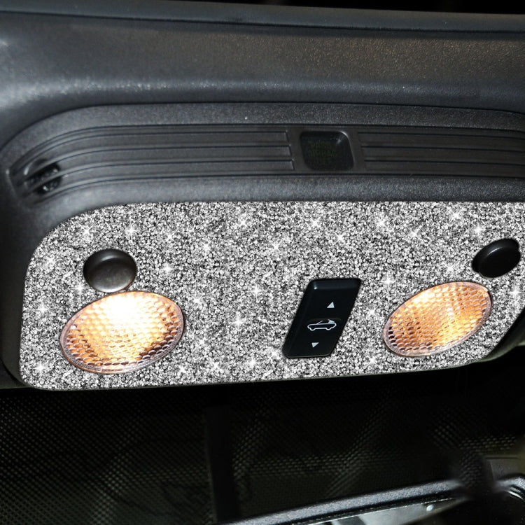 2pcs Car Reading Light Diamond Decoration Sticker, Left Hand Drive