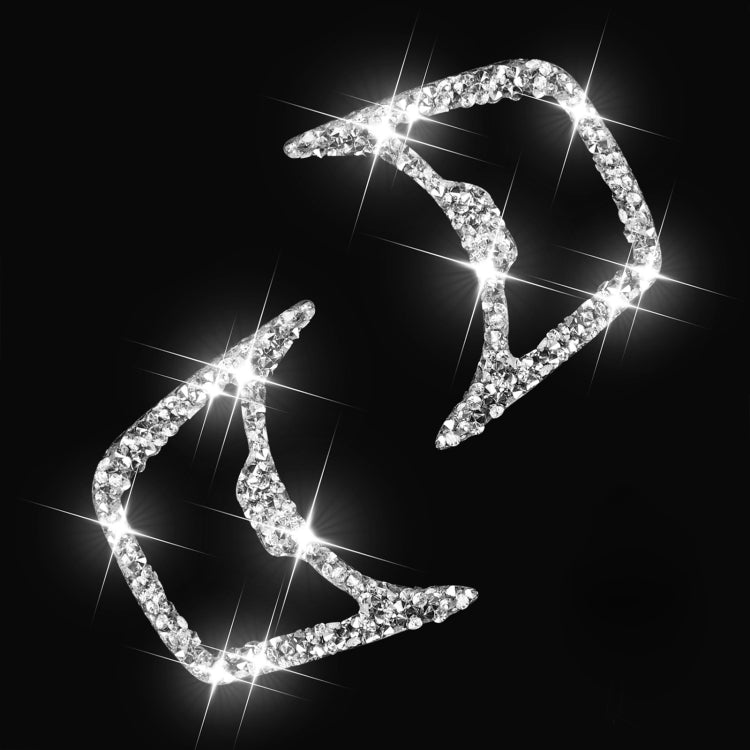 Car Headlight Diamond Decoration Sticker, Left and Right Drive