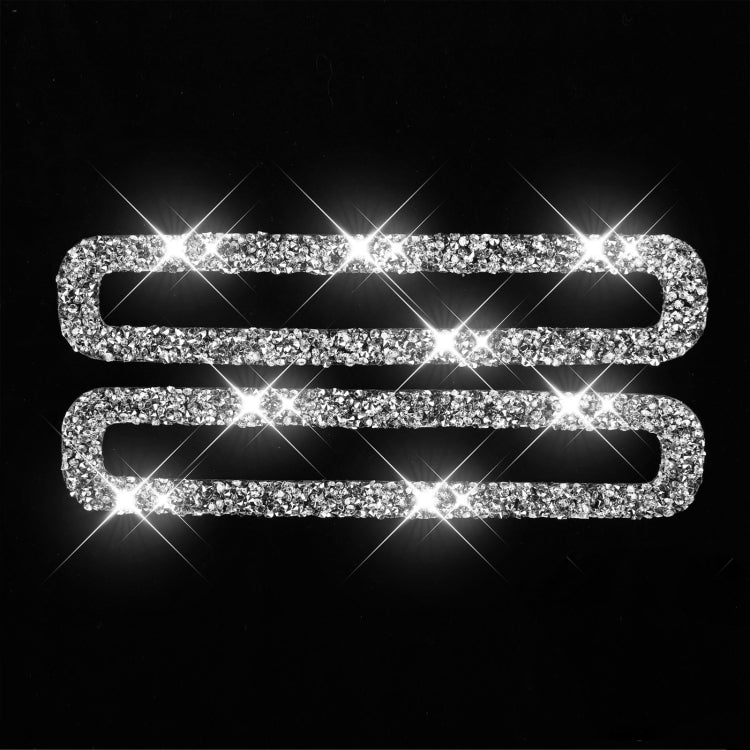 Car Door Air Outlet Diamond Decoration Sticker, Left and Right Drive