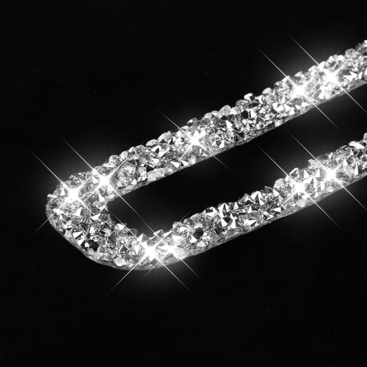 Car Door Air Outlet Diamond Decoration Sticker, Left and Right Drive