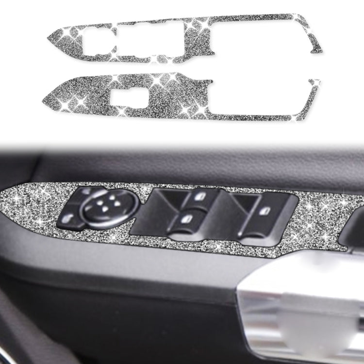 Car Door Lift Panel A Diamond Decoration Sticker, Right Drive