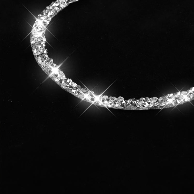 Car Horn Circle Diamond Decoration Sticker, Left and Right Drive