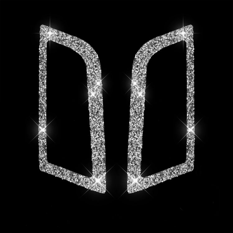 Car Side Air Outlet Diamond Decoration Sticker, Left and Right Drive