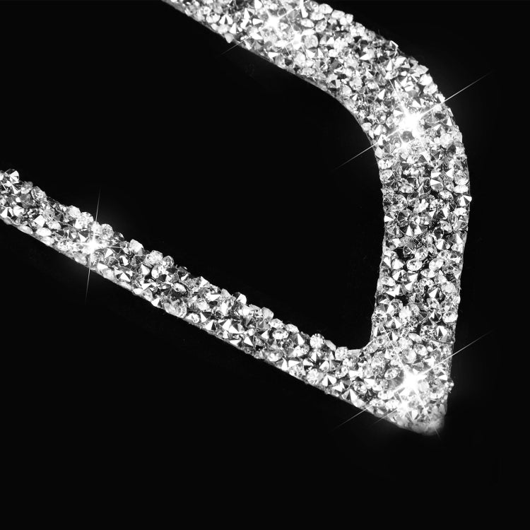 Car Side Air Outlet Diamond Decoration Sticker, Left and Right Drive