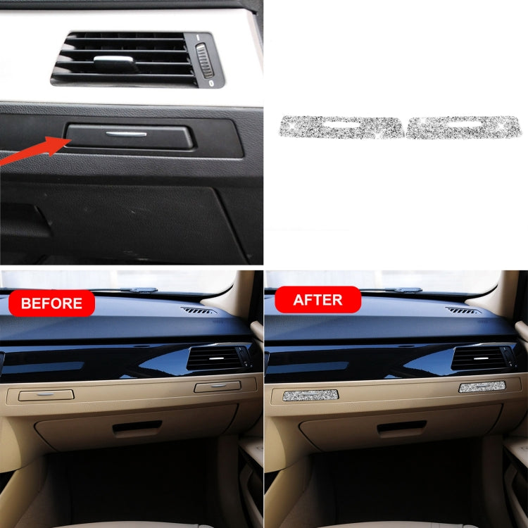 For BMW 3 Series E90 / E92 / E93 2005-2012 Car Passenger Side Center Control Hole Diamond Decorative Sticker