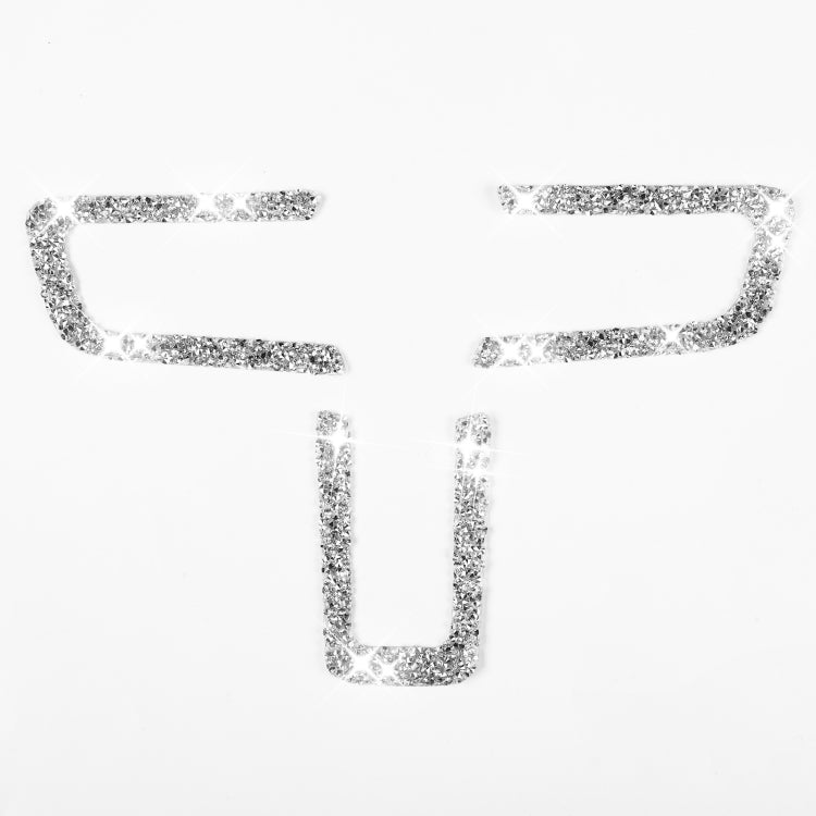Car Steering Wheel Key Frame Diamond Decoration Sticker, Left and Right Drive