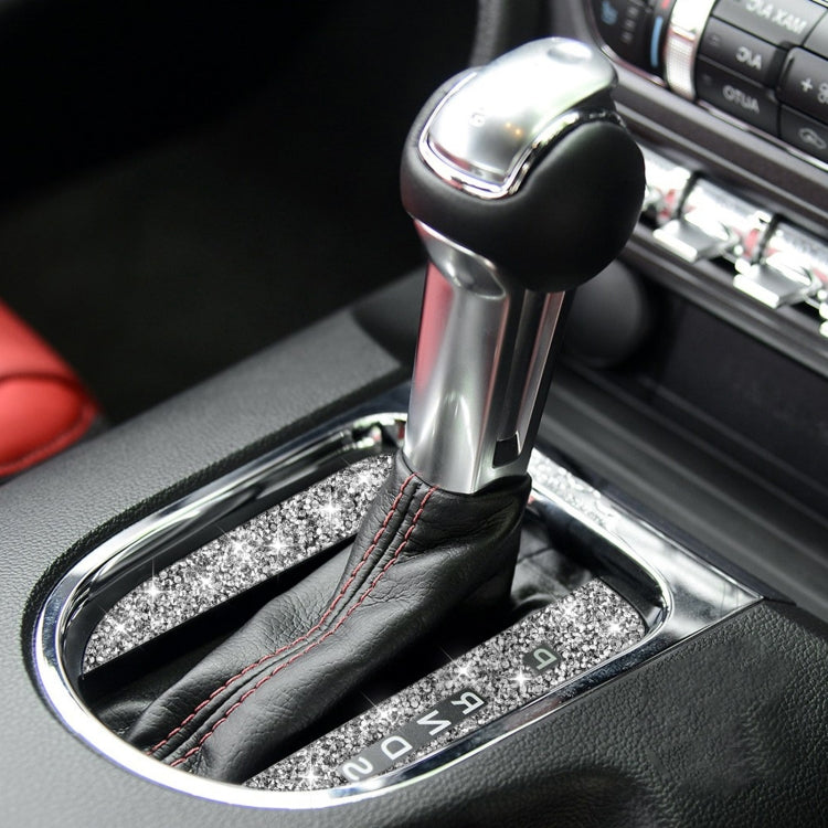 Car Gearshift Panel Diamond Decoration Sticker, Right Drive