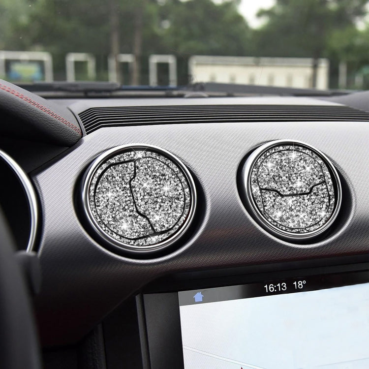 9 in 1 Car Air Outlet Diamond Decoration Sticker, Left and Right Drive