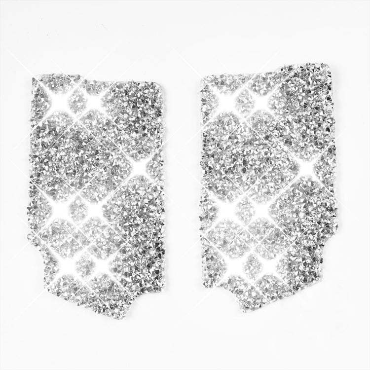 Car Inner Door Bowl Panel Diamond Decoration Sticker, Left and Right Drive