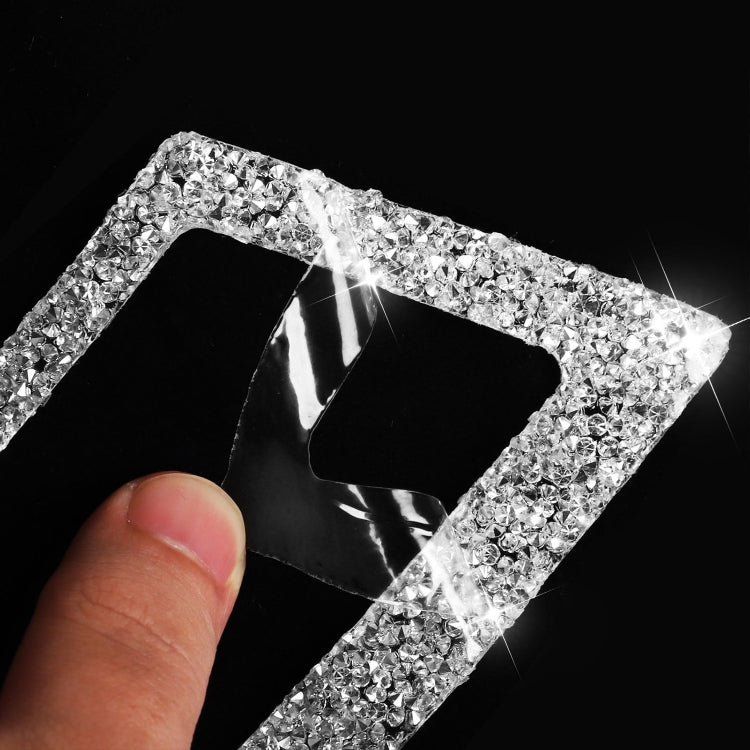Car Inner Door Bowl Panel Diamond Decoration Sticker, Left and Right Drive