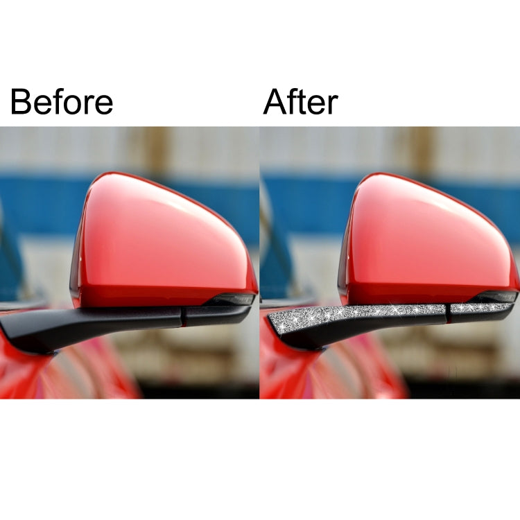 4pcs Car Rearview Mirror Diamond Decoration Sticker, Left and Right Drive