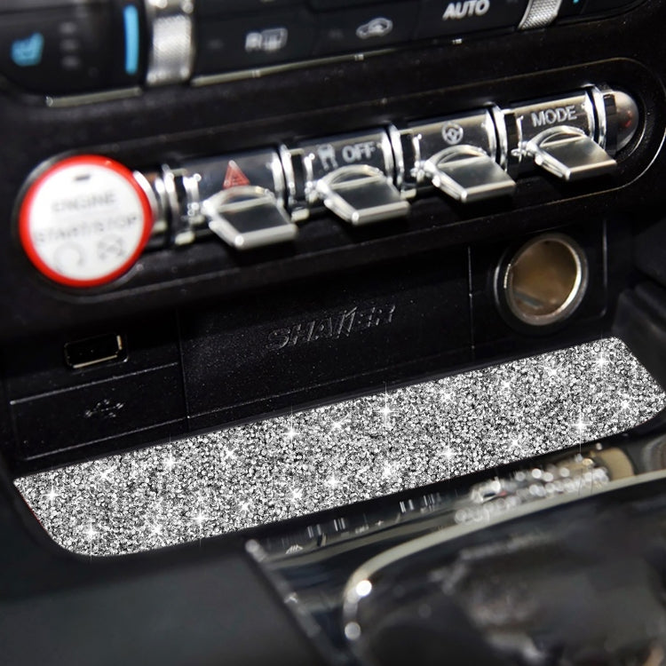 Car Water Cup Holder Upper Diamond Decoration Sticker, Left and Right Drive