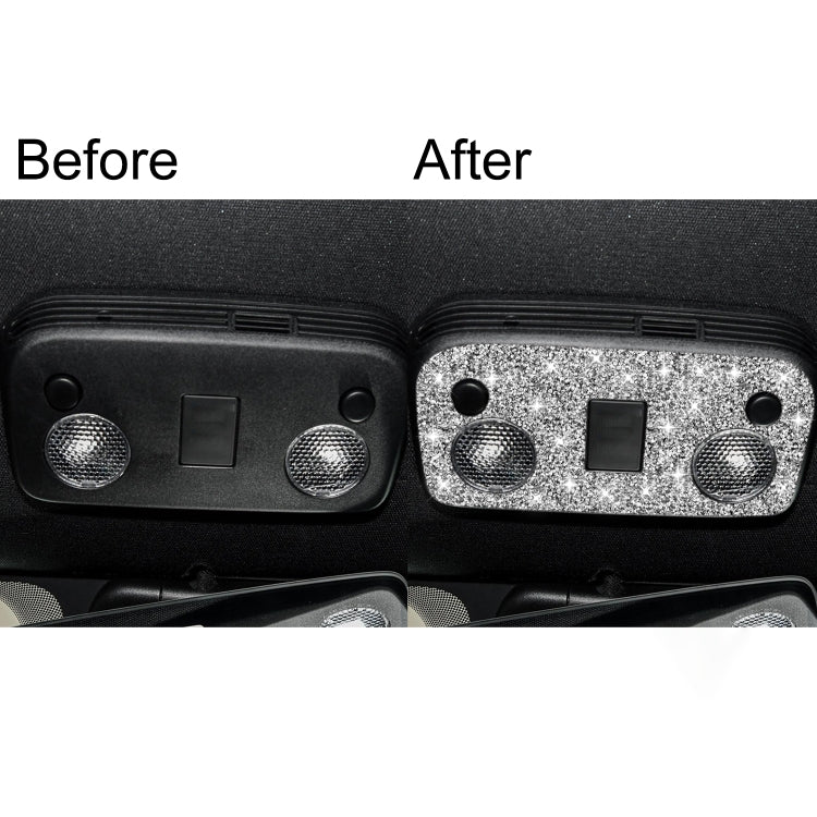Car Reading Light Diamond Decoration Sticker, Left and Right Drive