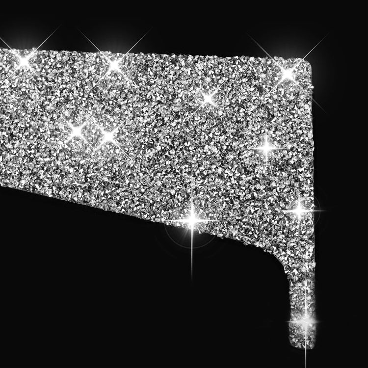 Car Front Door Panel Diamond Decoration Sticker, Left and Right Drive