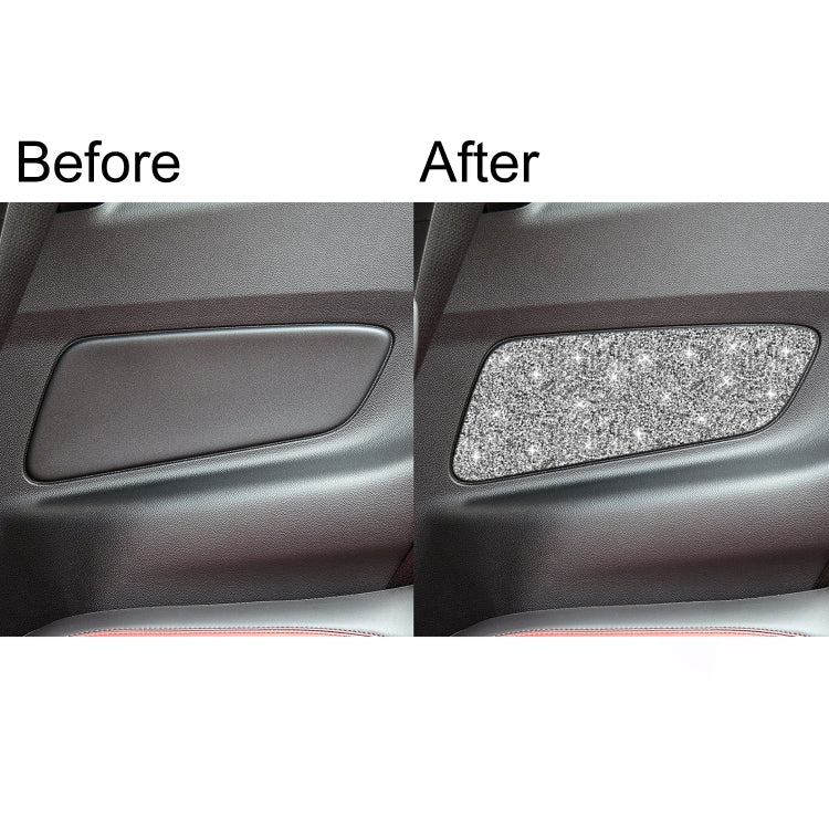 Car Rear Door Panel Diamond Decoration Sticker, Left and Right Drive