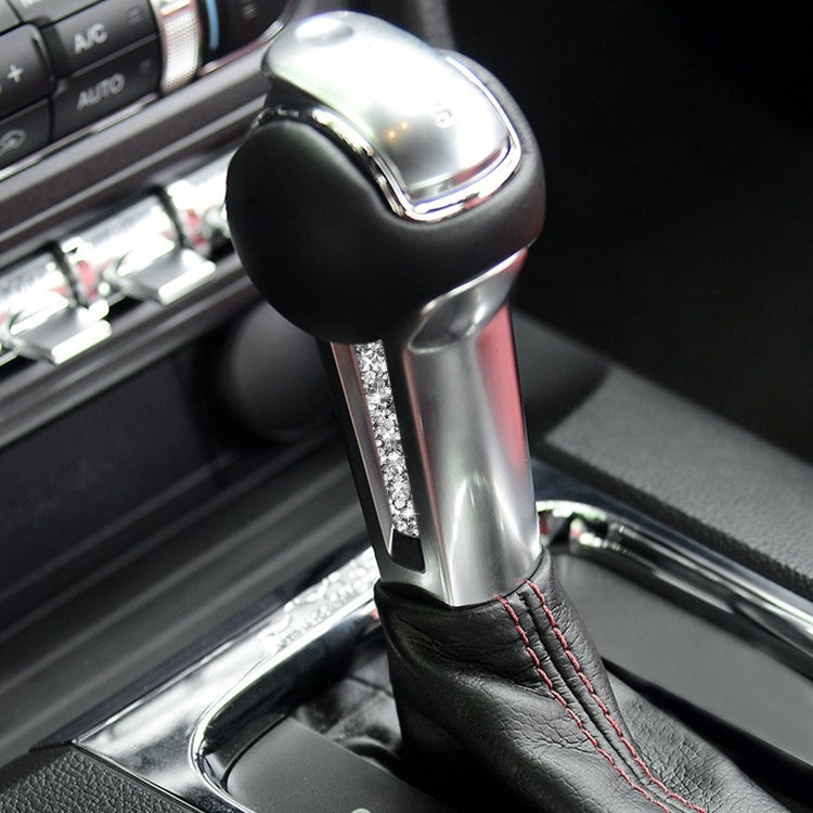 Car Gear Handle Side Diamond Decoration Sticker, Left and Right Drive