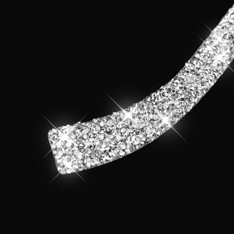 Car Window Lift Side Diamond Decoration Sticker, Left and Right Drive