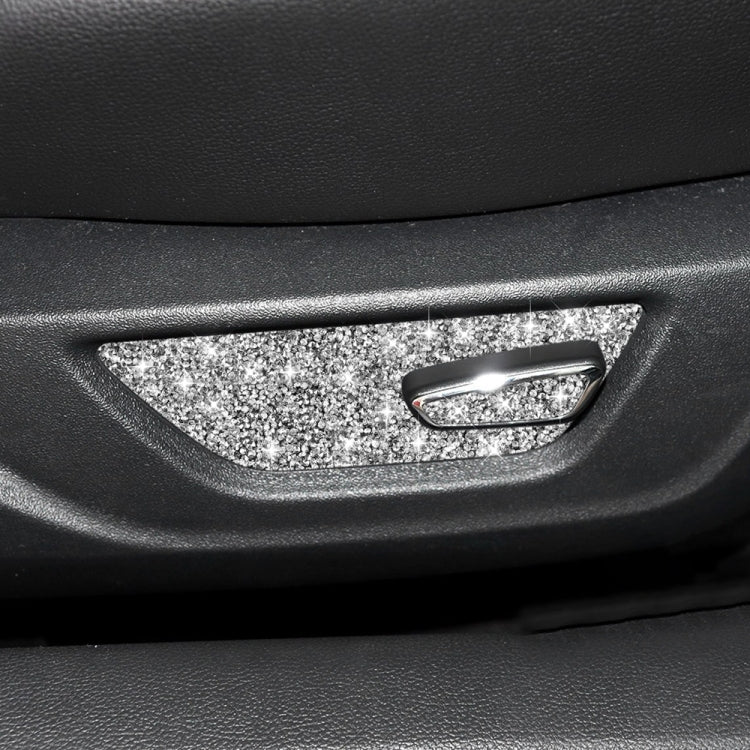 For Ford Mustang 2015-2020 Car Seat Adjustment Button Diamond Decoration Sticker