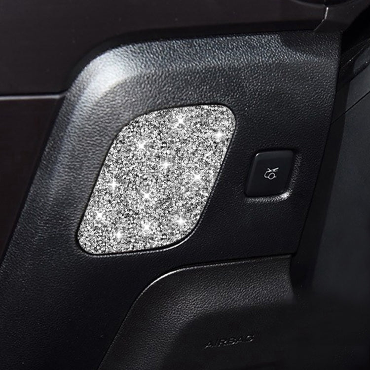 For Ford Mustang 2015-2020 Car Driver Seat Storage Box Diamond Decoration Sticker