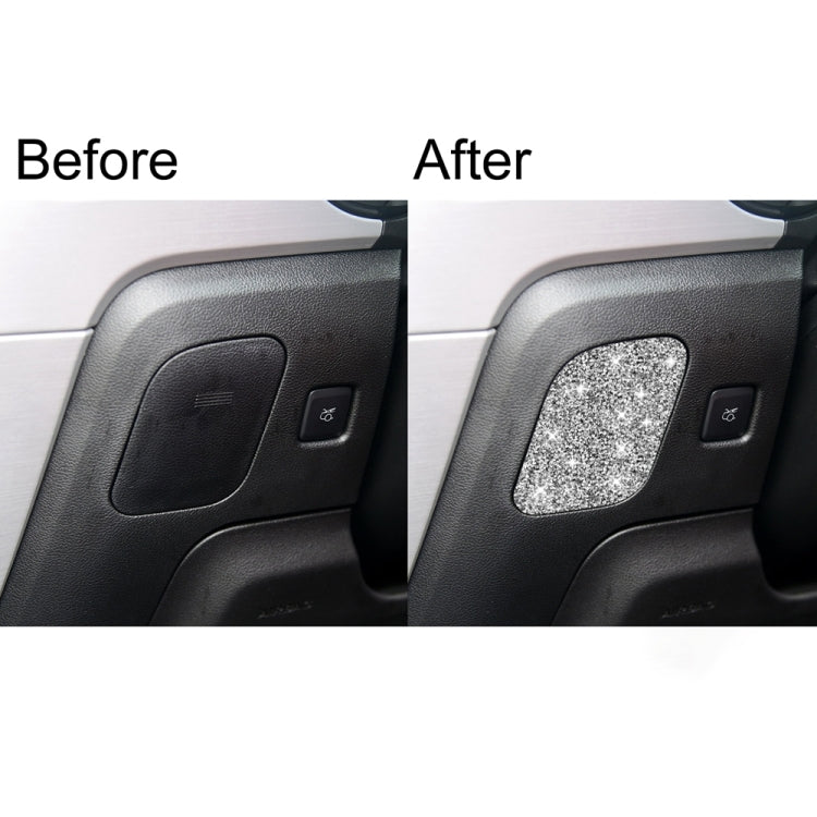For Ford Mustang 2015-2020 Car Driver Seat Storage Box Diamond Decoration Sticker