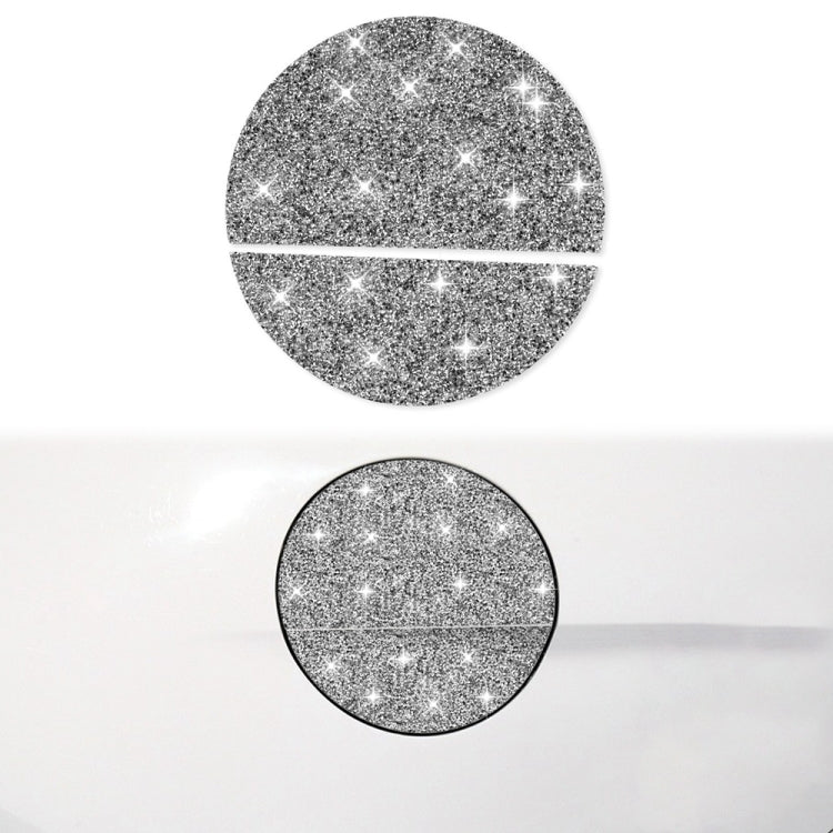 Car Fuel Tank Cap Diamond Decoration Sticker, Left and Right Drive
