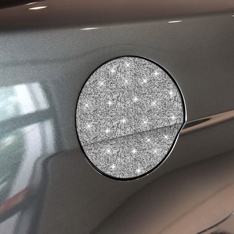 Car Fuel Tank Cap Diamond Decoration Sticker, Left and Right Drive