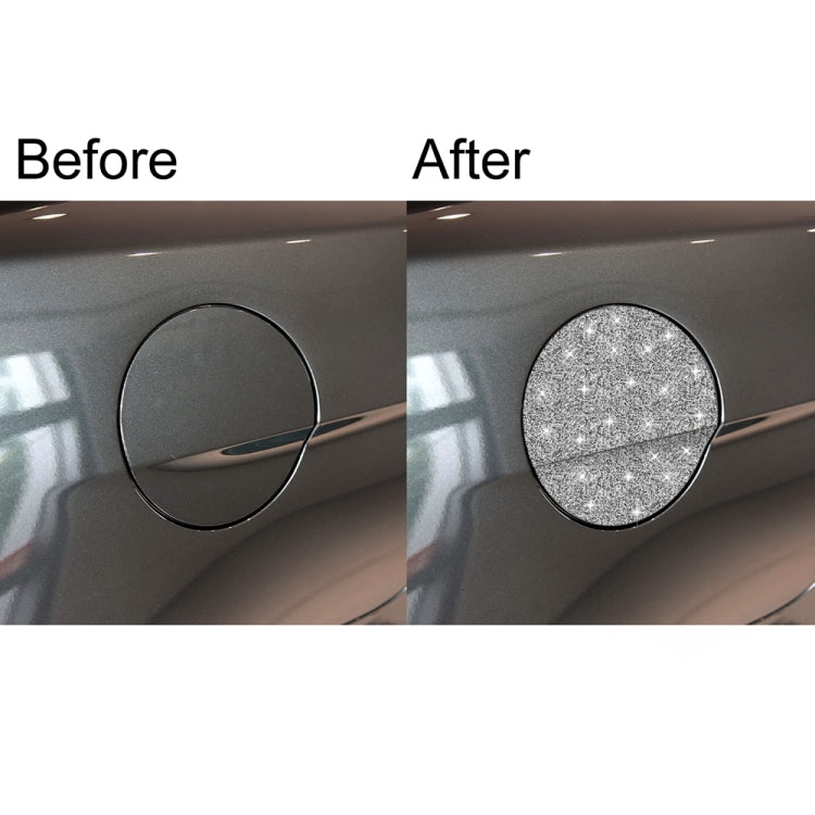 Car Fuel Tank Cap Diamond Decoration Sticker, Left and Right Drive