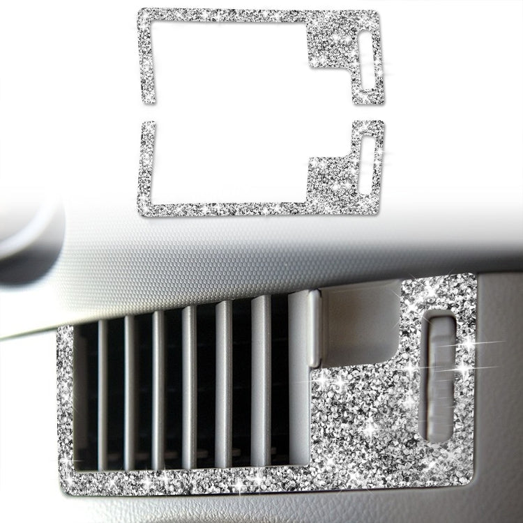 For Nissan 350Z 2003-2009 2pcs Car Center Ventilation Exhaust Diamond Decorative Sticker,Left and Right Drive Universal