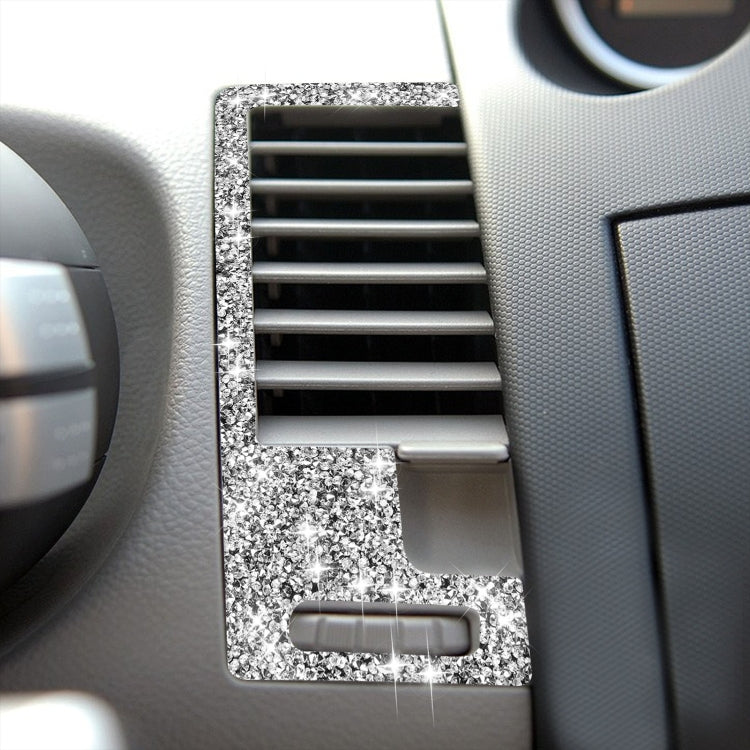 For Nissan 350Z 2003-2009 2pcs Car Center Ventilation Exhaust Diamond Decorative Sticker,Left and Right Drive Universal