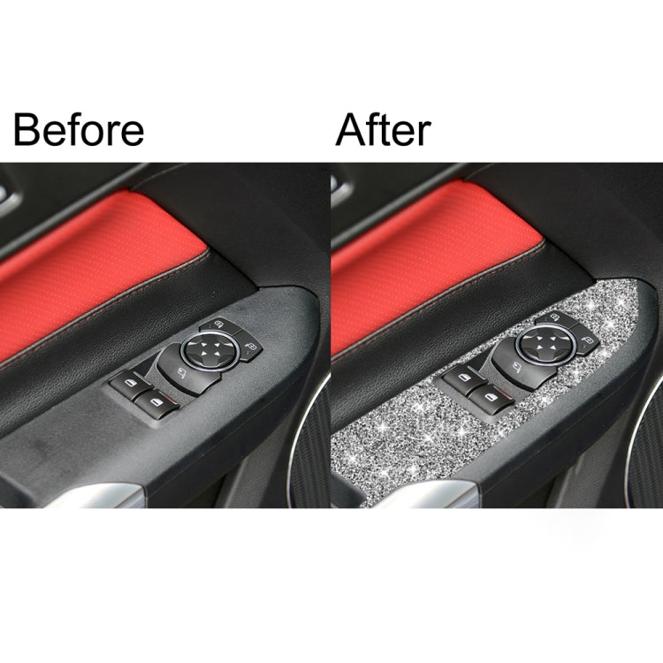 For Ford Mustang 2015-2020 Car Door Lift Panel B Diamond Decoration Sticker
